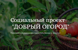 Всероссийский социальный проект #Добрый огород